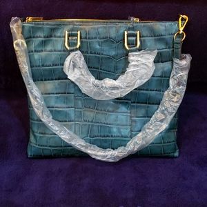 G.I.L.I. Teal Green Square Bag